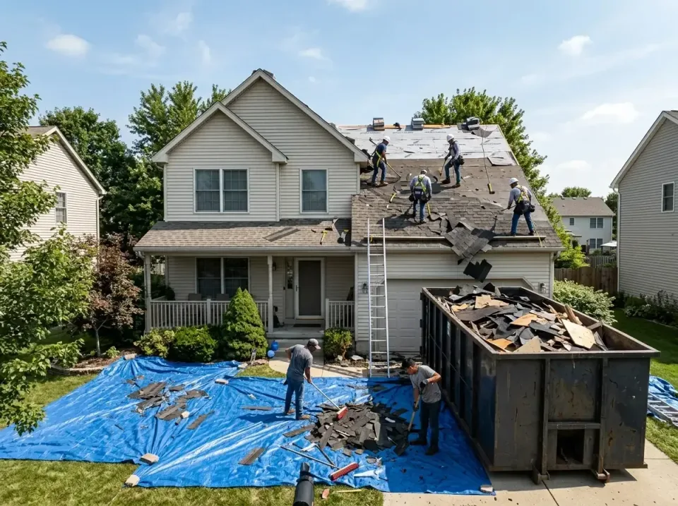 roof-replacement-debris-remova-004 — frequently asked questions, Cheapest Dumpster Rentals in Chauvin, LA